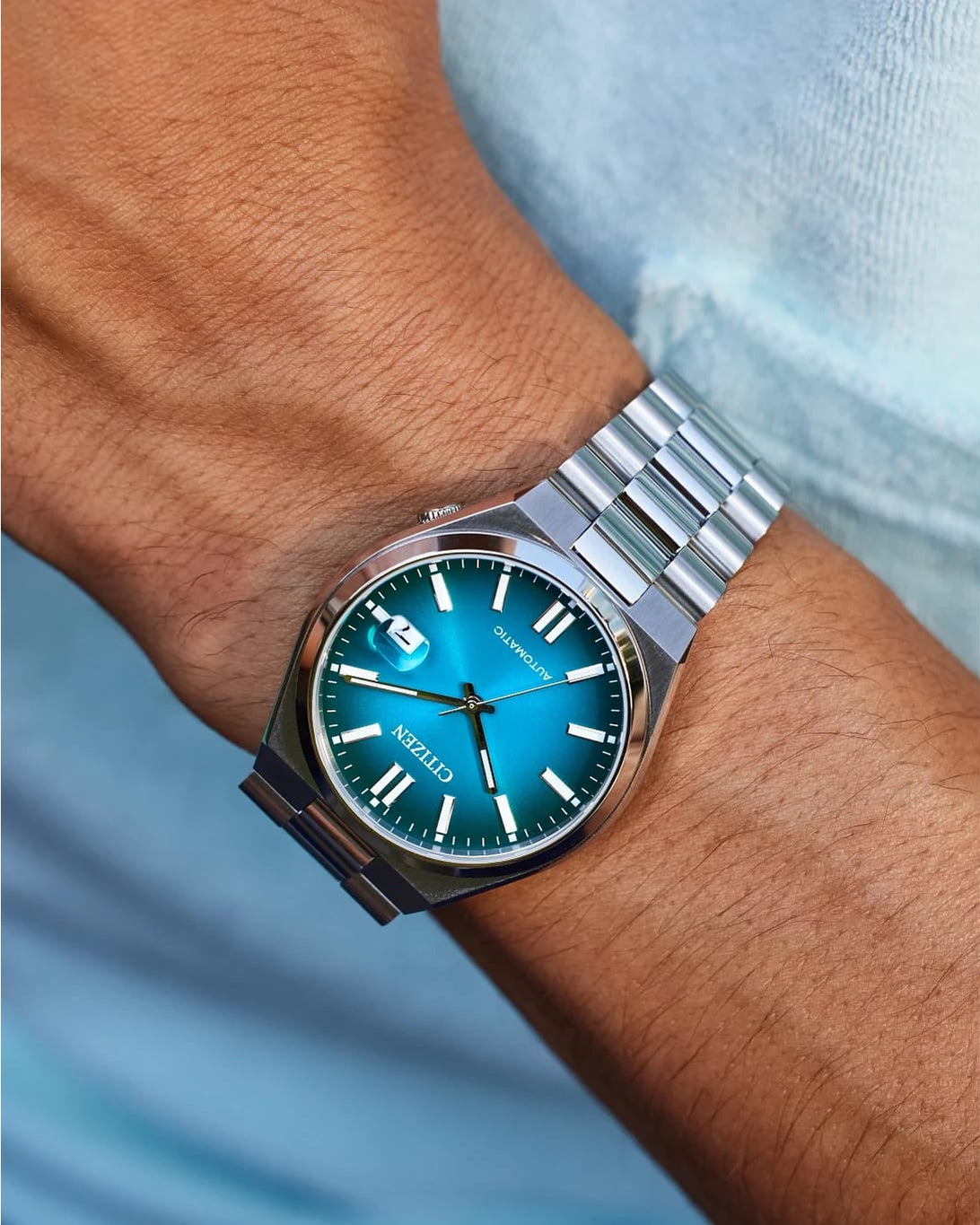 Citizen Tsuyosa Teal Men's Watch (NJ0151-53X)