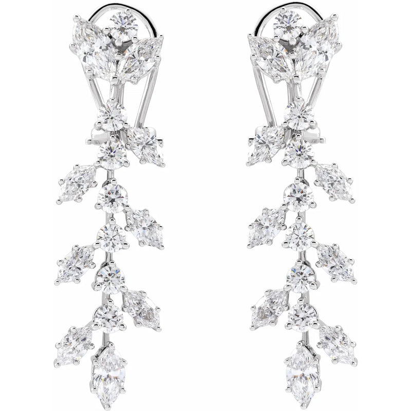 14K White 4 1/4 CTW Lab-Grown Diamond Earrings 689051