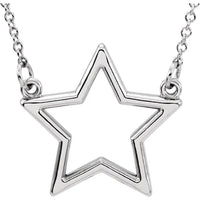 14K Gold Star 16" Necklace