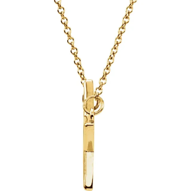 14K Gold Star 16" Necklace
