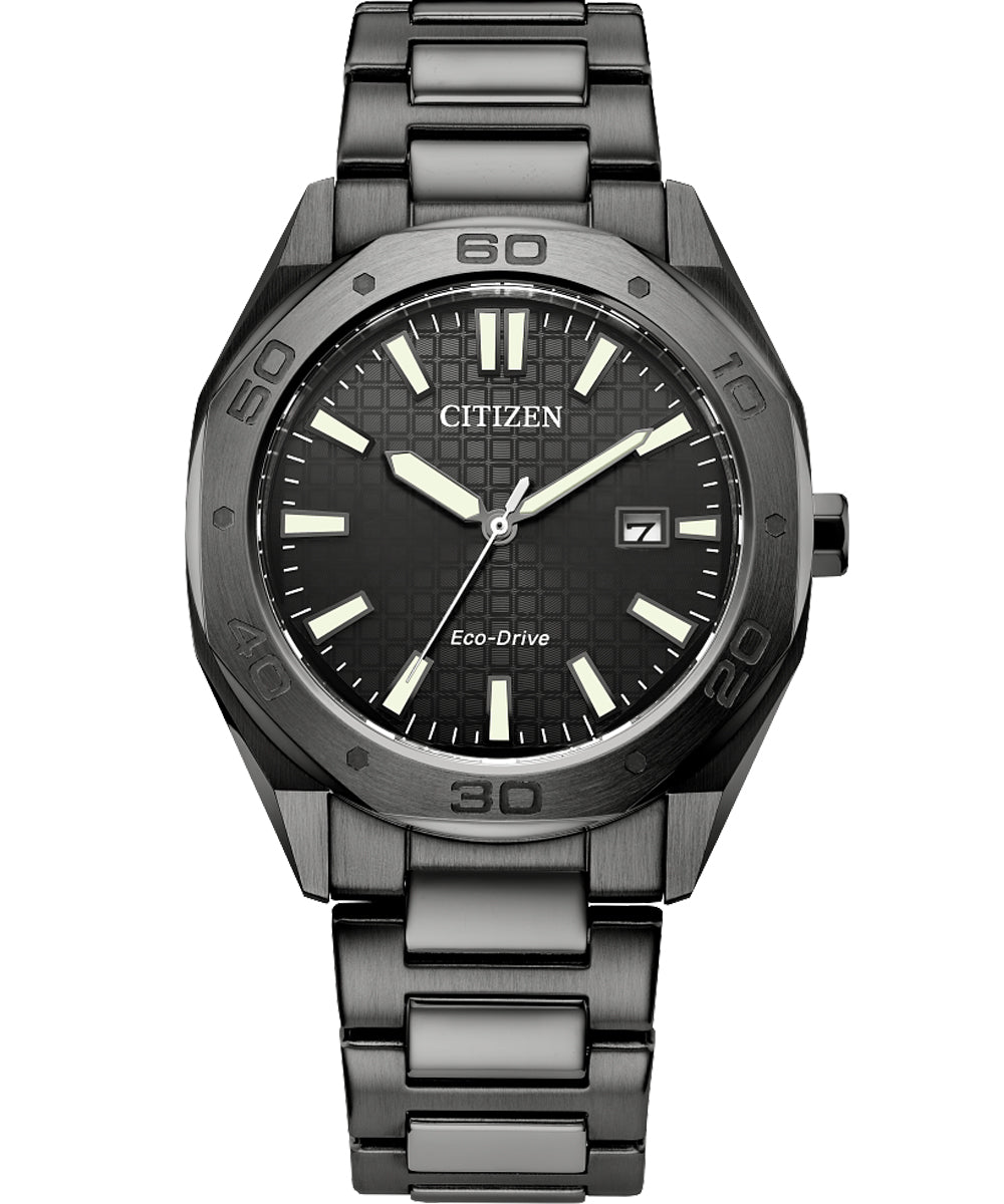 Citizen Eco-Drive Weekender Black Dial Watch #BM7637-81H