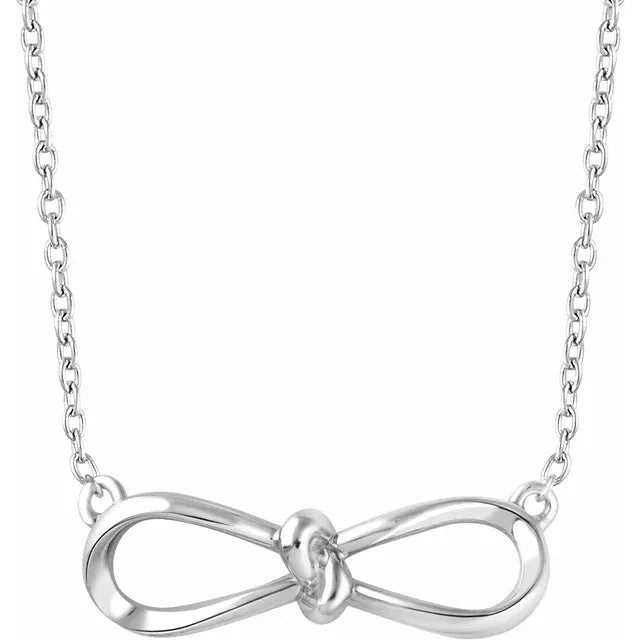 14K Gold Bow 16-18" Necklace