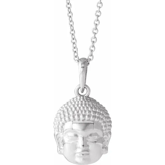 14K Gold Meditation Buddha 16-18" Necklace