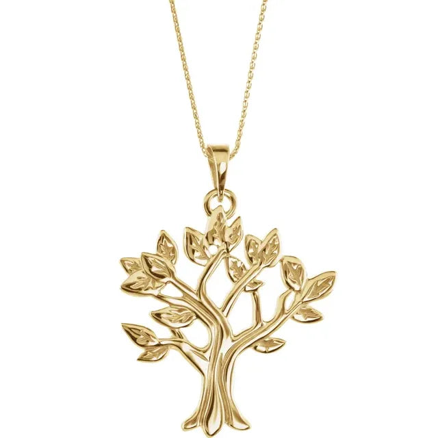 14K Gold My Tree Family 16-18" Necklace