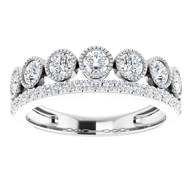 14K White 1 CTW Lab-Grown Diamond Ring : 65237
