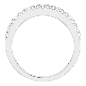 14K White 1 CTW Lab-Grown Diamond Ring : 65237