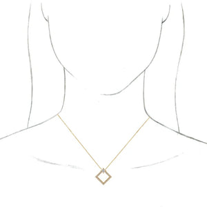 14K Gold 5/8 CTW Natural Diamond 16-18" Necklace