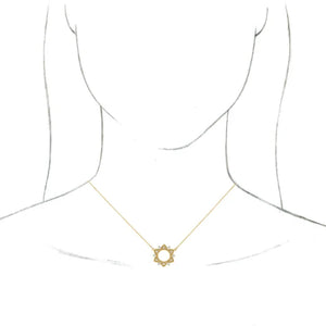 14K Yellow 1/4 CTW Natural Diamond 16" Necklace:86835