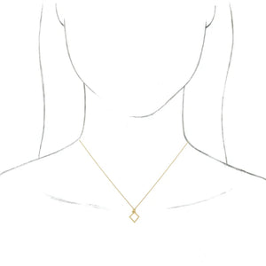 14k Gold Geometric 16-18" Necklace Item #: 86945:601:P