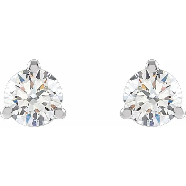 14K White 2 CTW Lab-Grown Diamond Stud Earrings :652481