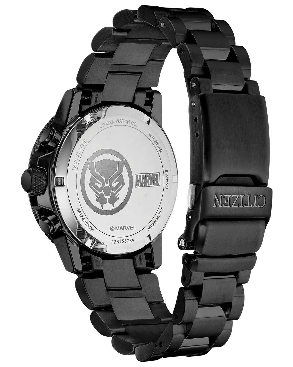 Citizen Black Panther Black Men's Watch (CA0297-52W), detail