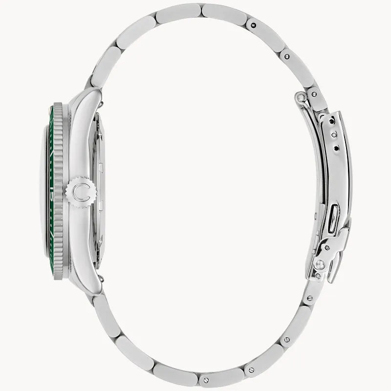 Caravelle Sea Hunter Green Men's Watch (43B179), detail