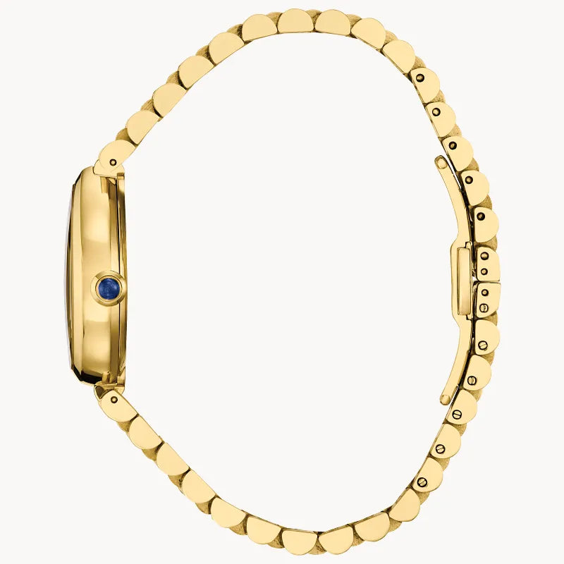 Citizen L Rainell EM1202-50P, montre Eco-Drive pour femme, cadran doré, détail