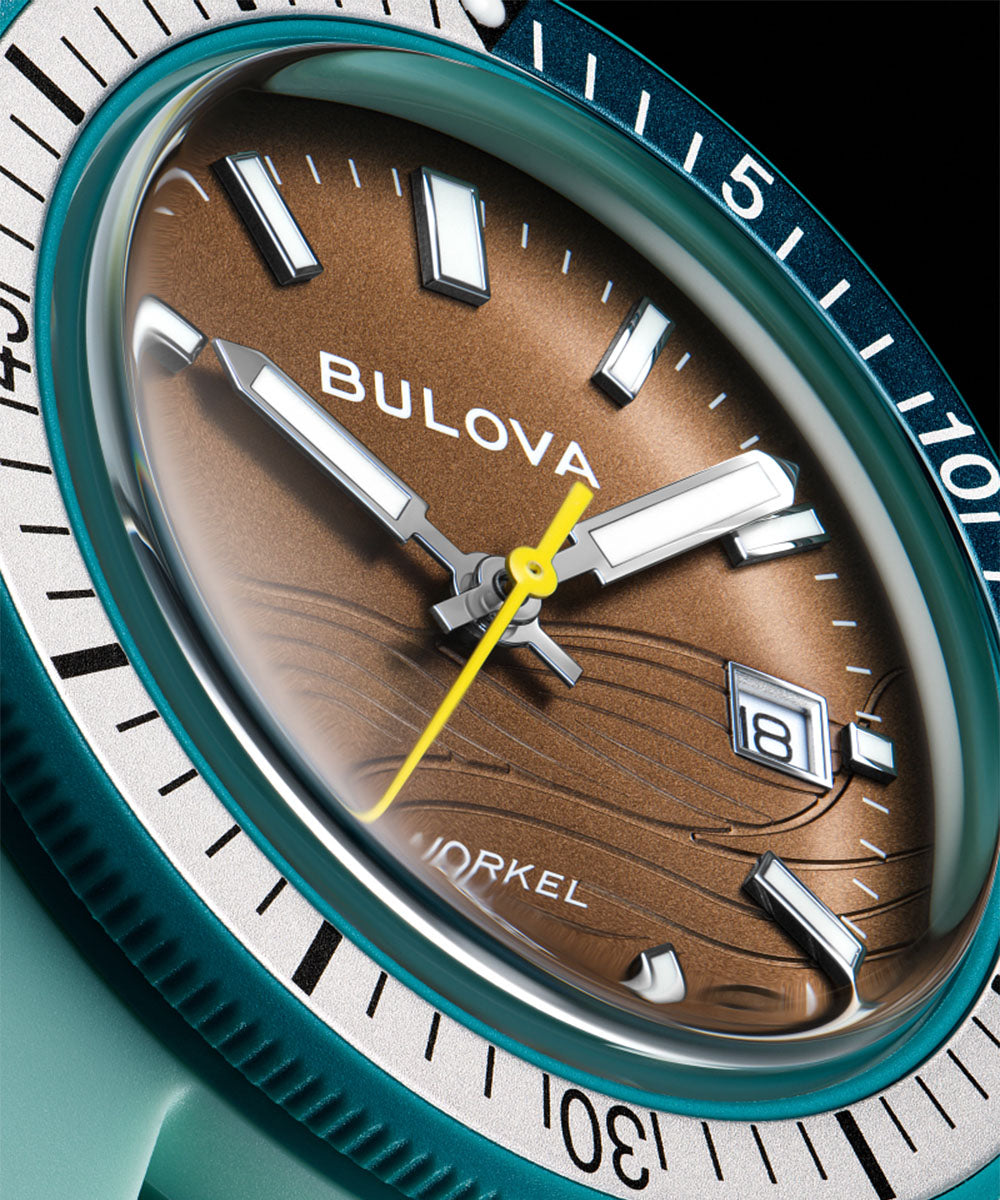 Bulova Snorkel Brown Men's Watch (98B446), worn