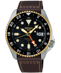 Seiko 5 Sports Mocha GMT Automatic Watch (SSK036K1)
