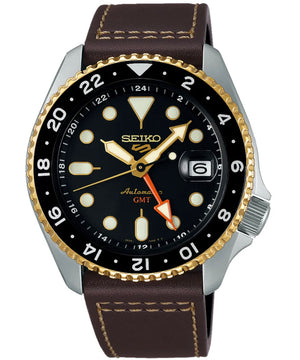Seiko 5 Sports Mocha GMT Automatic Watch (SSK036K1)