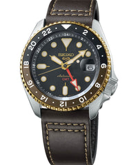Seiko 5 Sports Mocha GMT Automatic Watch (SSK036K1)