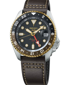 Seiko 5 Sports Mocha GMT Automatic Watch (SSK036K1)