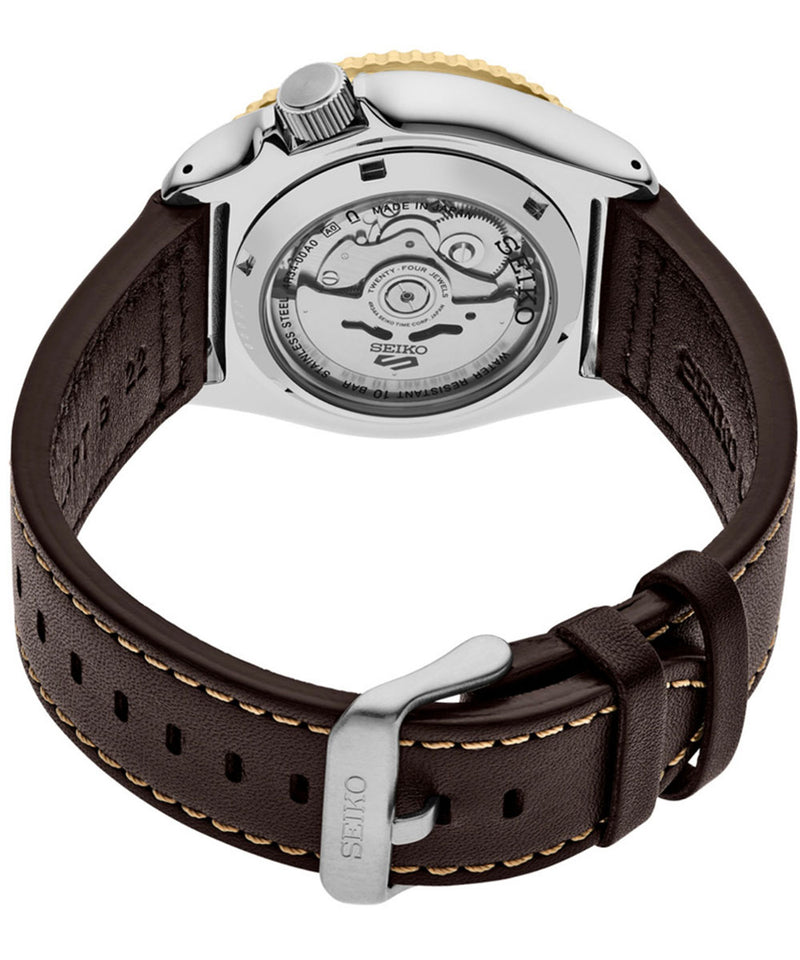 Seiko 5 Sports Mocha GMT Automatic Watch (SSK036K1)