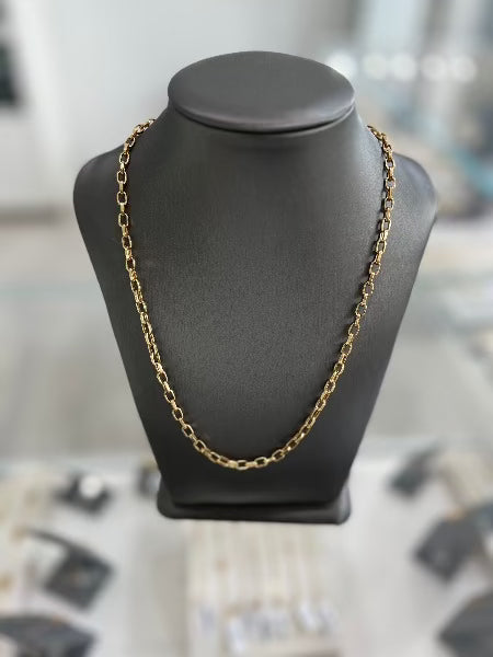 14kt Yellow Gold Rolo Women Chain Link