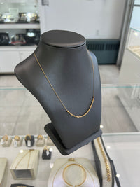 18kt Yellow Gold Rope Twisted Style Necklace