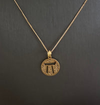 10kt Gold Dreidel Pendant Chain Necklace