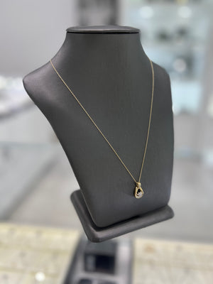 10kt Yellow Gold Pendant With Diamond Star Pendant Chain Necklace