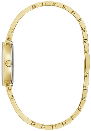 Bulova Marc Anthony Ladies Modern Diamond Stainless Steel Bangle Bracelet Watch, Gold/Champagne Dial, Quartz Watch