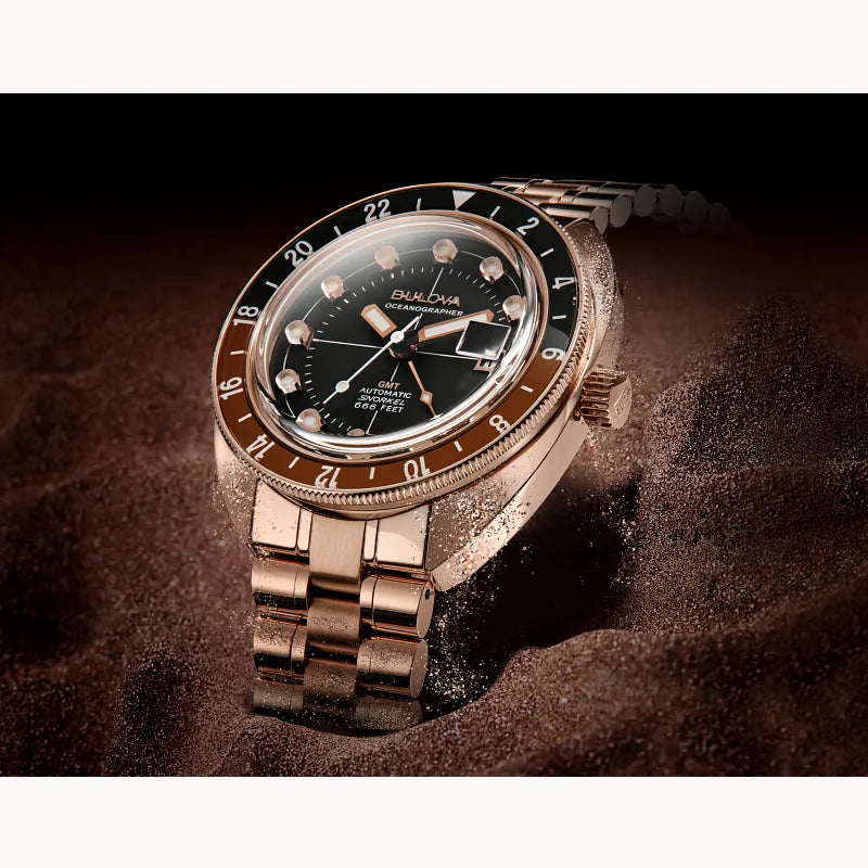 BULOVA OCEANOGRAPHER GMT Black Men's Watch (97B215) – Ducci Jewellers