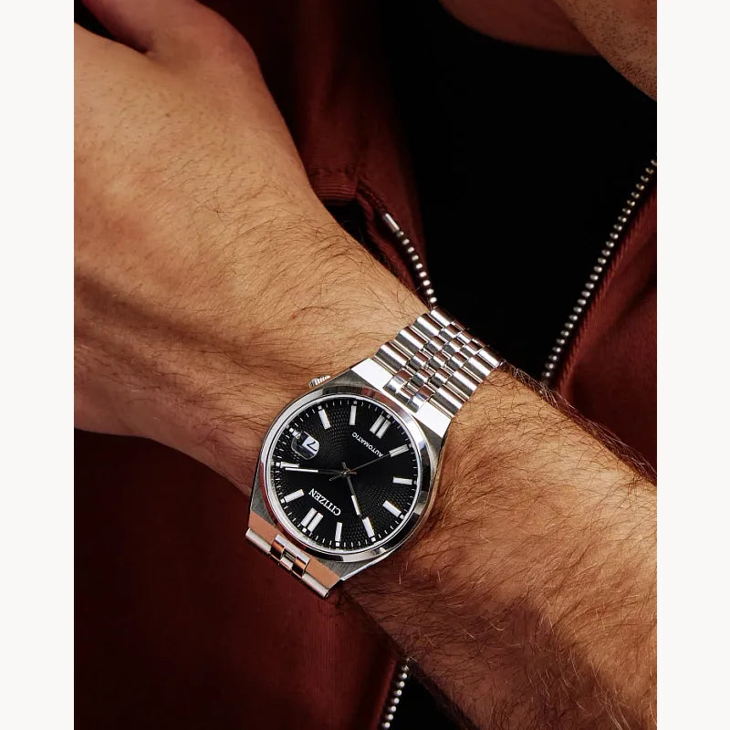 Citizen Tsuyosa 60 Black Men's Watch (NK0020-55E), detail