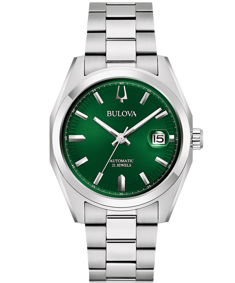 Green Dial Stainless Steel Bracelet Surveyor 96B429