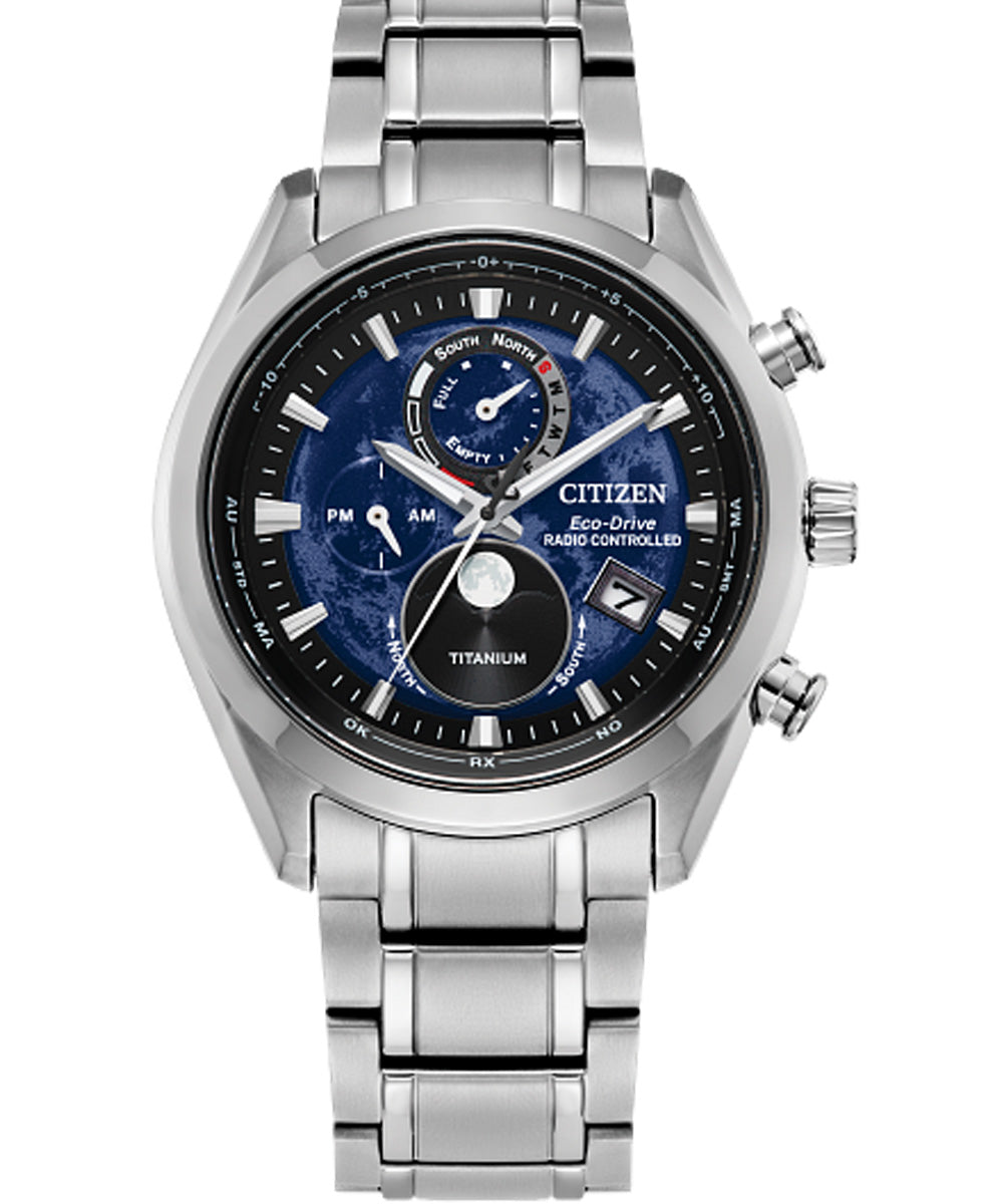 Citizen Attesa Moonphase BLUE Men Watch BY1010-57L