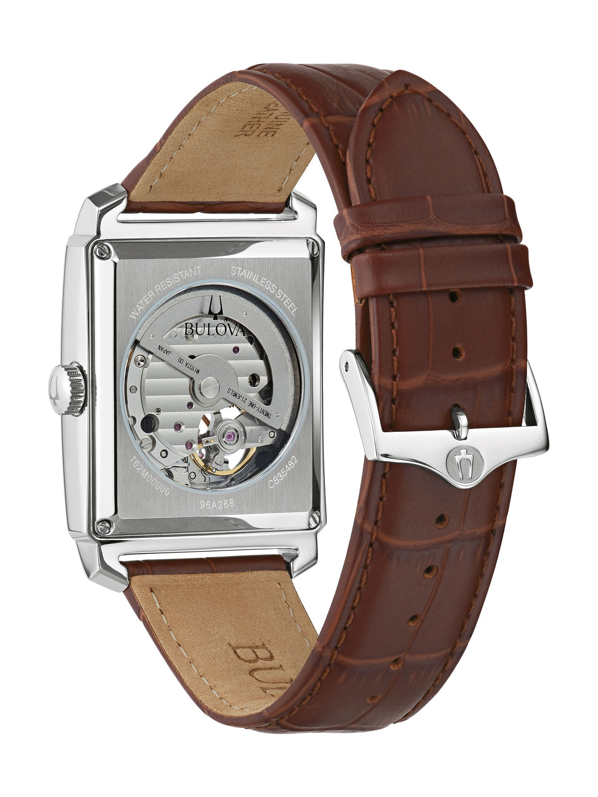 Bulova Sutton Silver-Tone Men's Watch (96A268), case back