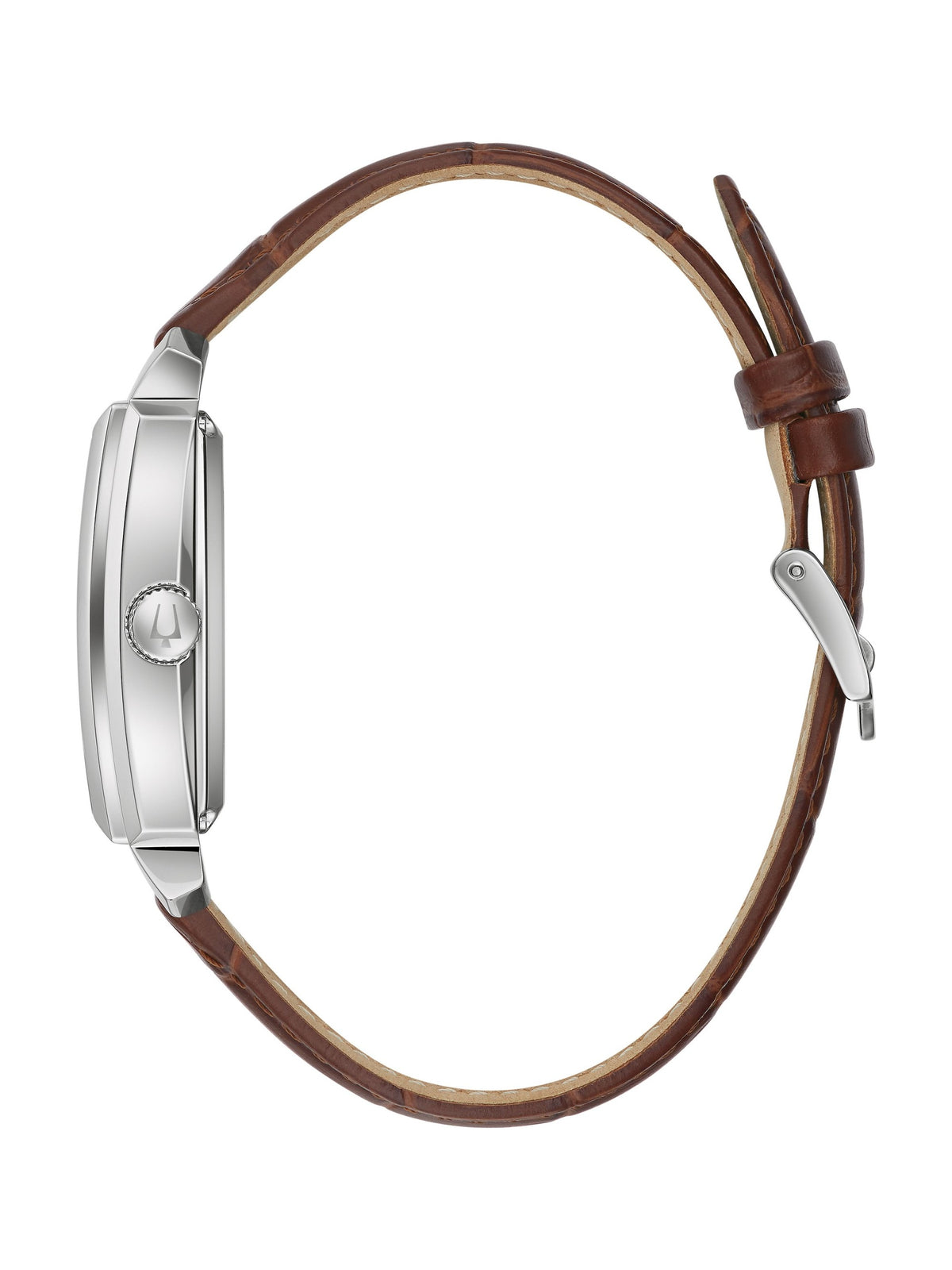 Bulova Sutton Silver-Tone Men's Watch (96A268), side view