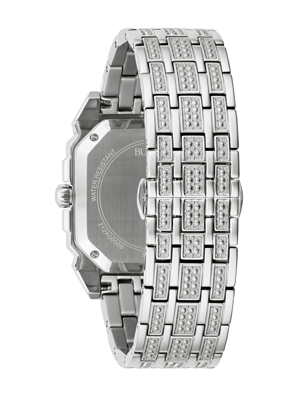 Bulova Octava Silver-White Men's Watch (96A285), case back