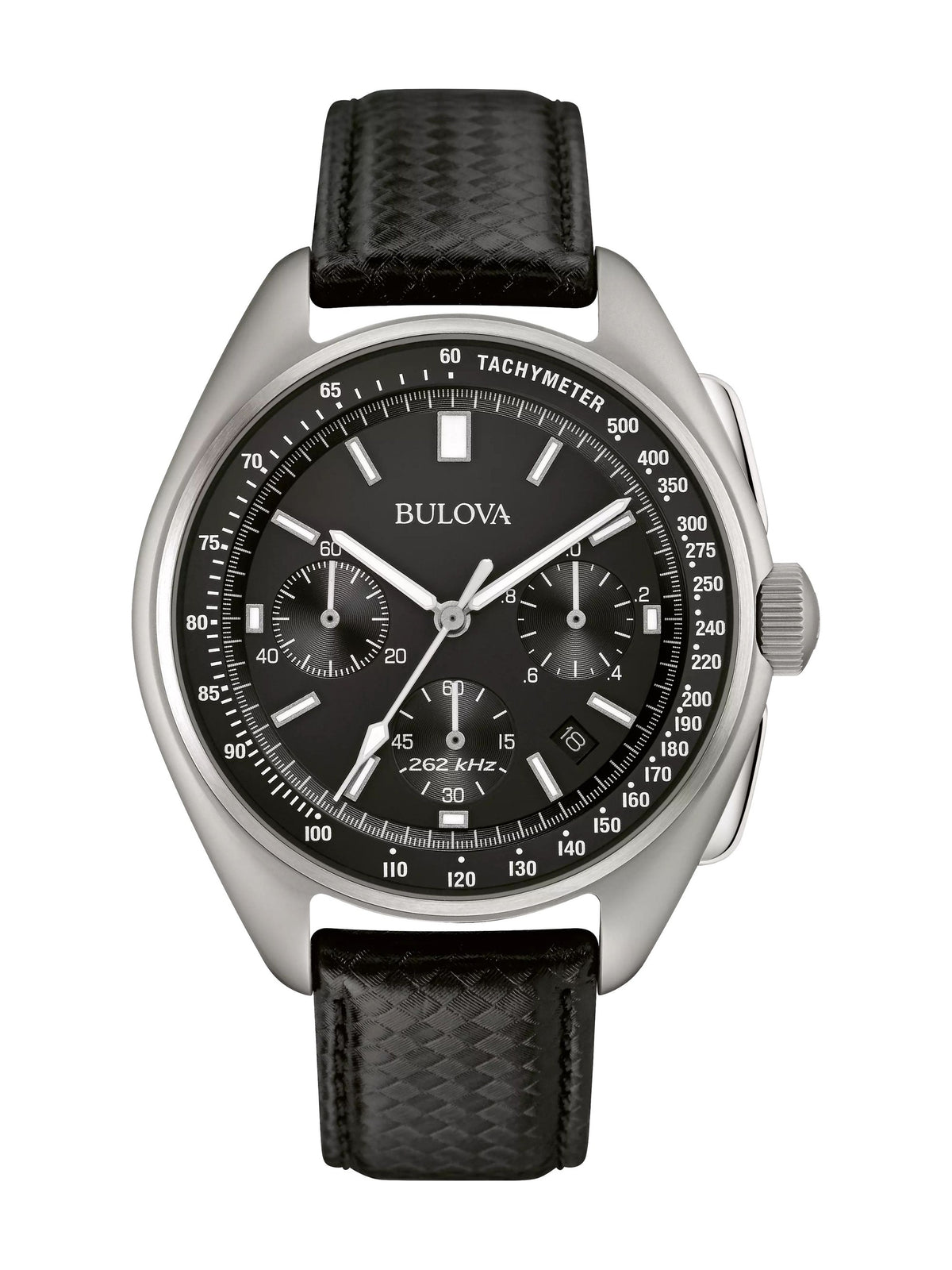 Bulova Lunar Pilot 96B251 men's quartz chronograph, black dial