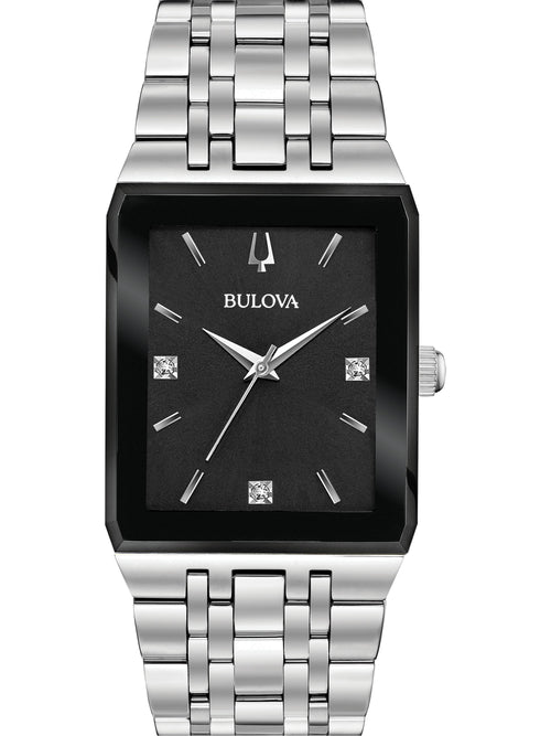 Bulova Quadra Black Men's Watch (96D145)