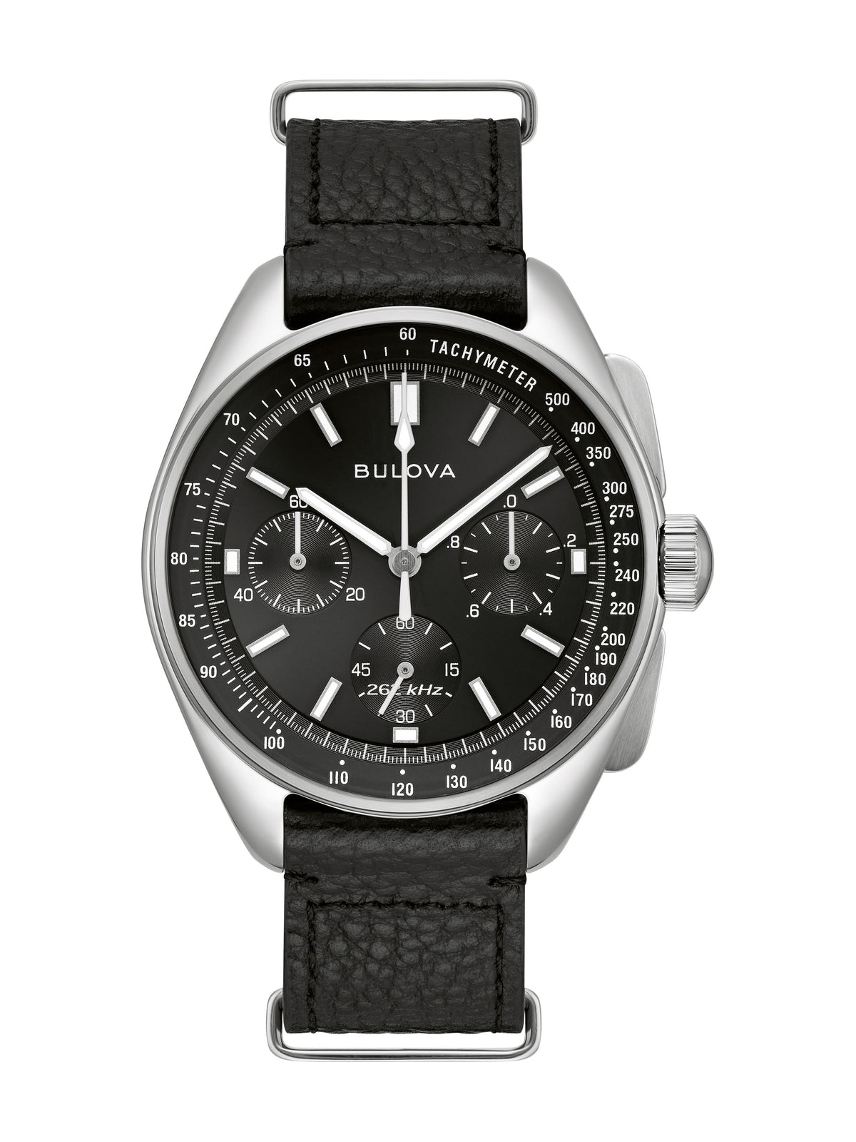 Bulova Lunar Pilot 96K111 men's quartz chronograph, black dial
