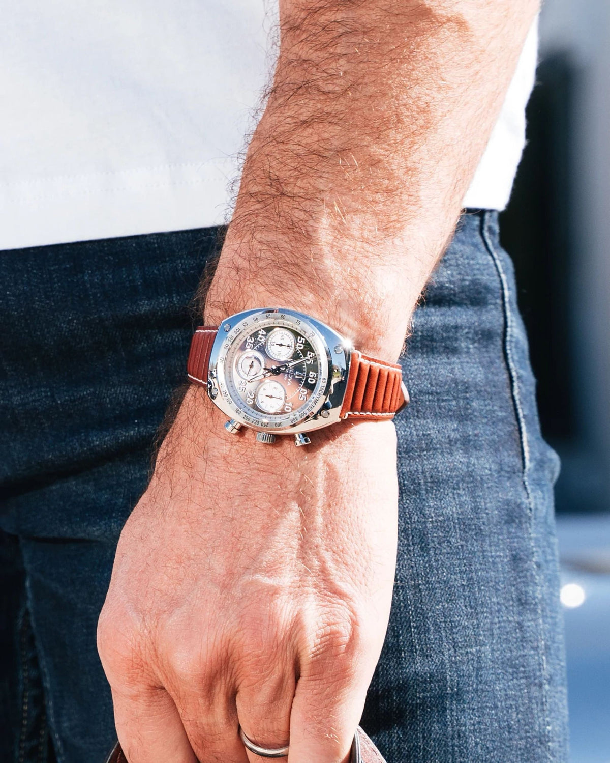 Bulova Shelby - Daytona Silver Men's Watch (96K118), worn