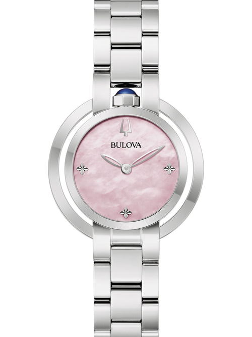 Bulova Rubaiyat Pink Mother of Pearl Women's Watch (96L338)