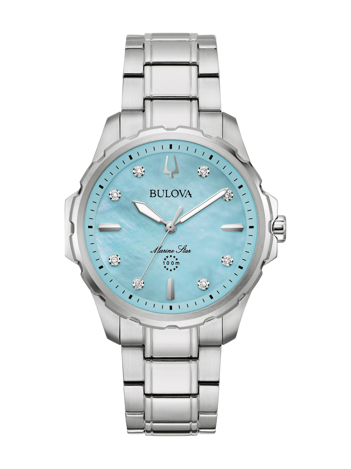 Bulova Marine Star Series B Blue Mother of Pearl Women's Watch (96P248)