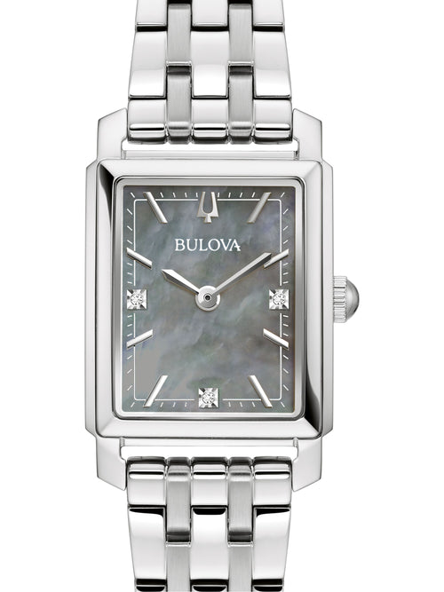 Bulova Sutton Gray Mother of Pearl Women's Watch (96P252)