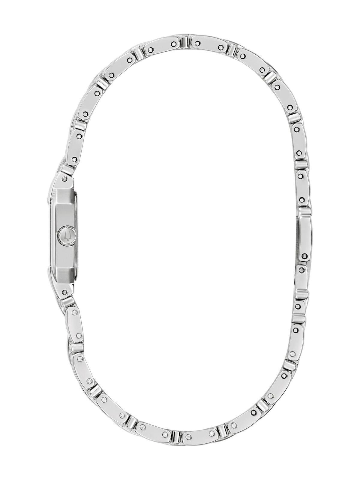 Bulova Goddess Of Time- Sophia Silver-White Women's Watch (96P263), side view