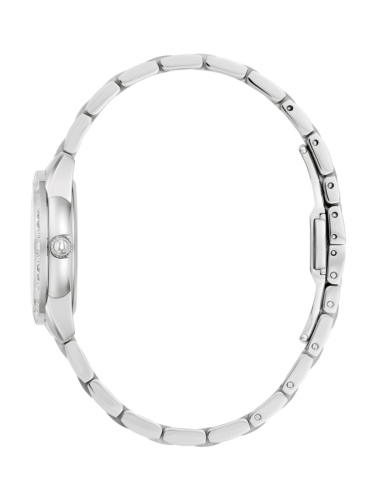 Bulova Sutton White Mother of Pearl Women's Watch (96R253), side view
