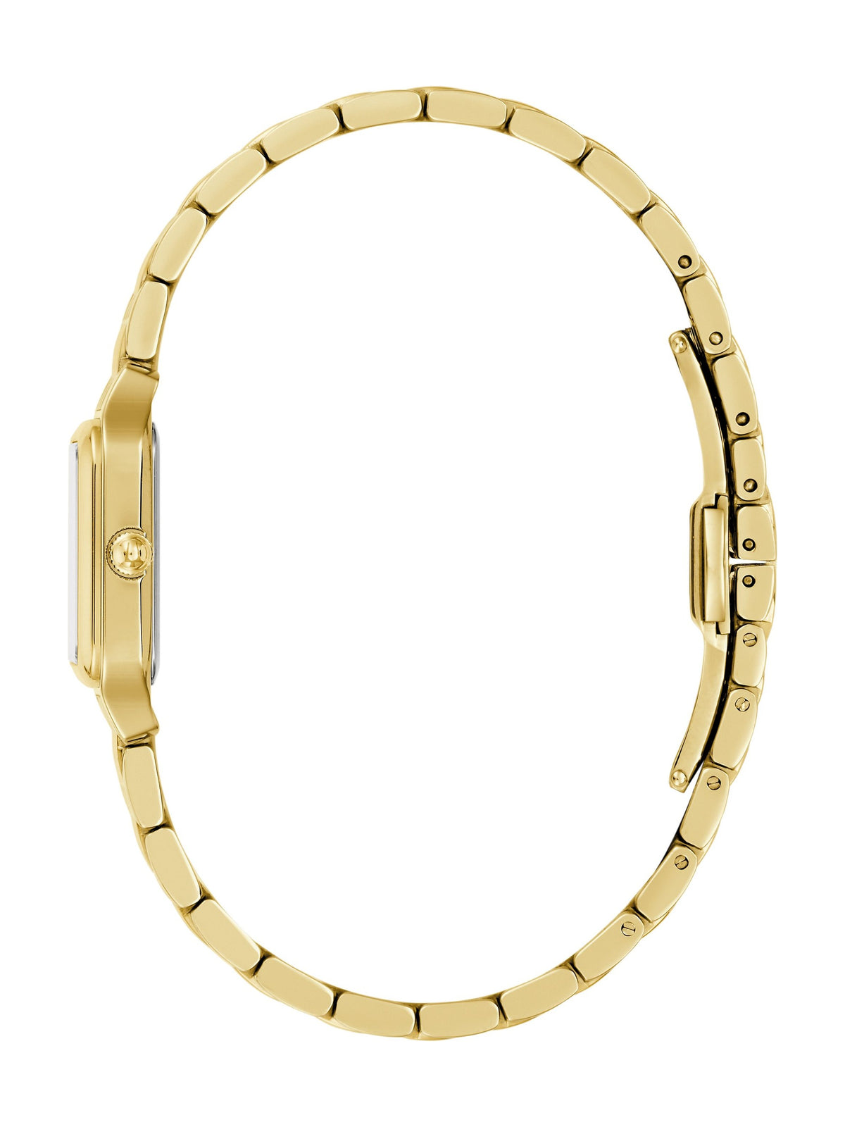 Bulova Sutton 97L191 women's quartz watch, champagne dial, side view
