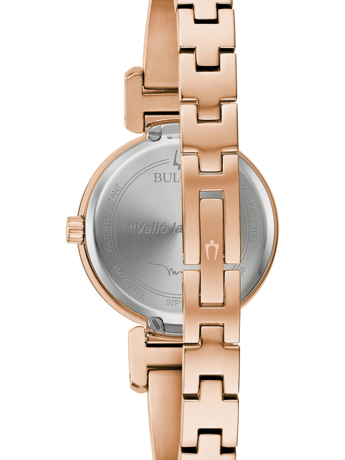 Bulova Marc Anthony Futuro Black Mother of Pearl Women's Watch (97P163), case back