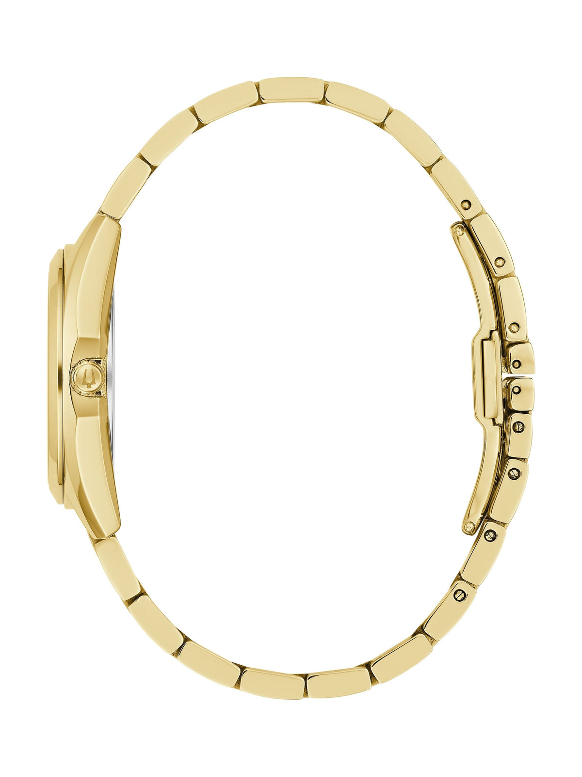 Bulova Surveyor White Mother of Pearl Women's Watch (97P172), side view