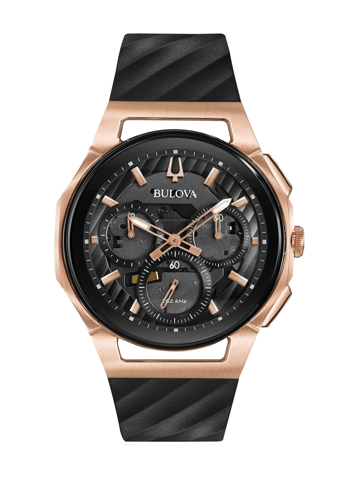 Bulova Curv Black Men's Watch (98A185)