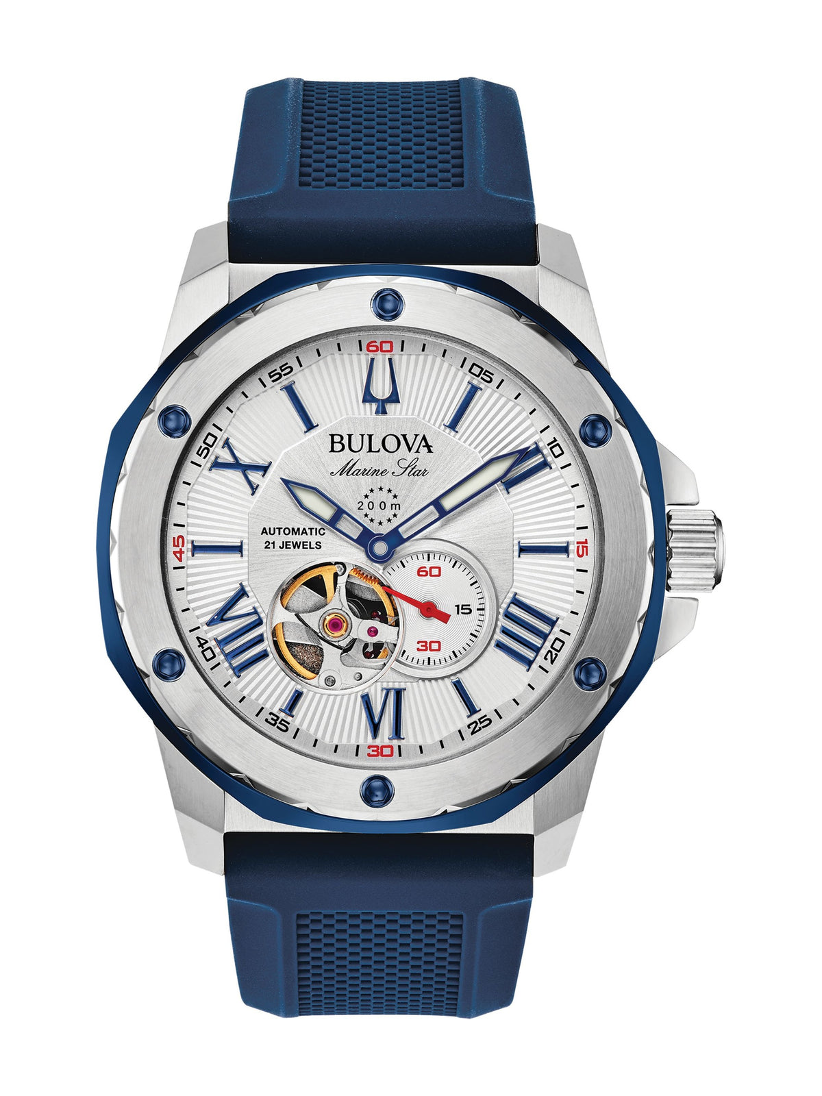 Bulova Marine Star Series A Silver-White Men's Watch (98A225)