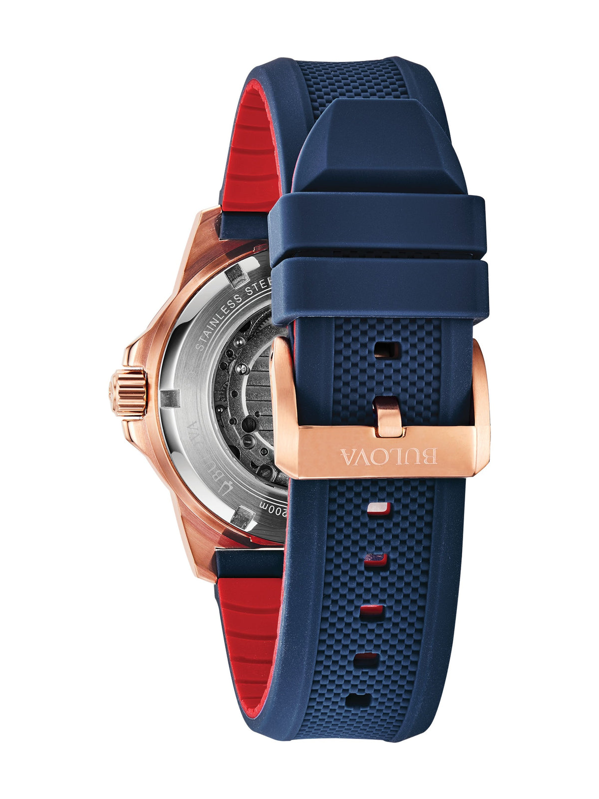 Bulova Marine Star Series A Blue Men's Watch (98A227), case back
